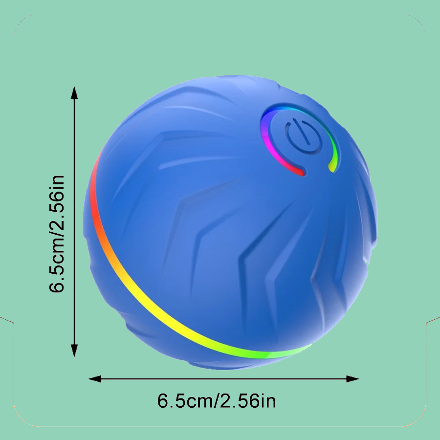 5. USB Automatic Moving Bouncing Ball for Puppy to Large Dog (Cats too!)