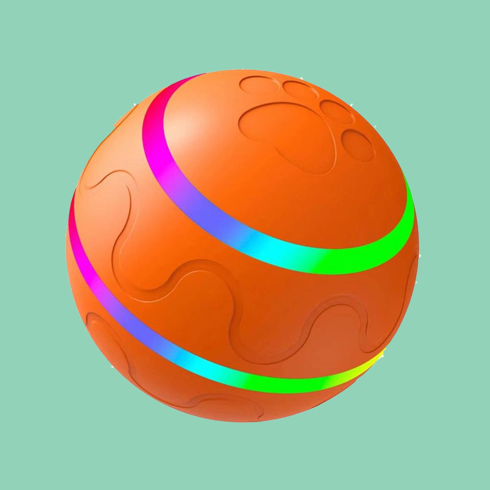 Interactive Dog Ball Toy - Automatic Pet Ball for Dogs - Automatic Ball with USB Charging & LED Lights Active Rolling for