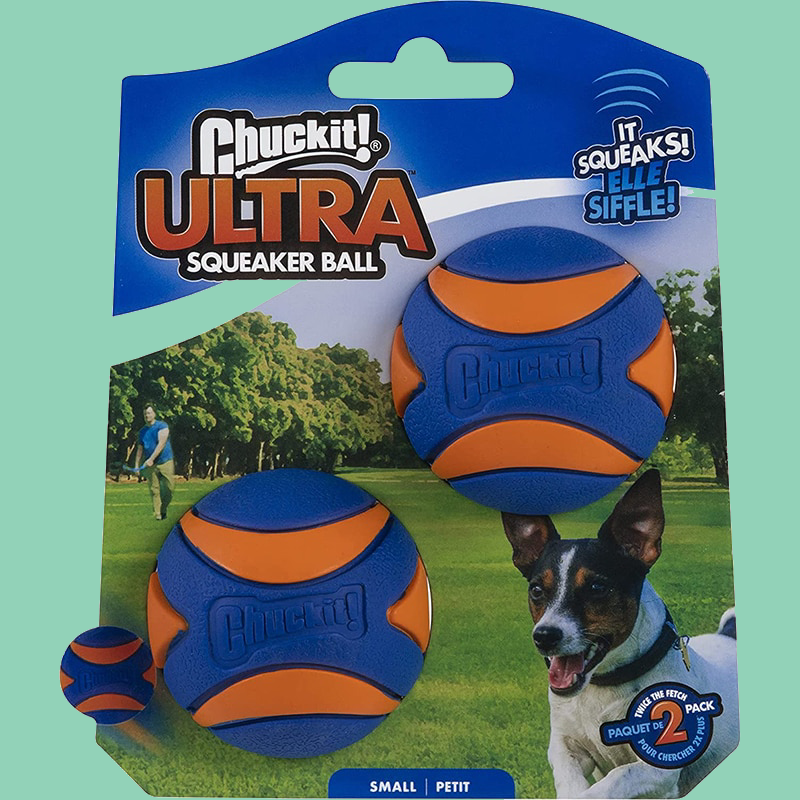 2. CHUCKIT! Ultra Bouncy, Super Squeaky Dog Ball - Play a Satisfying game of Fetch!